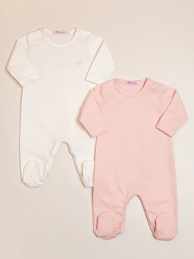 2 pack Footed Sleepers with Logo