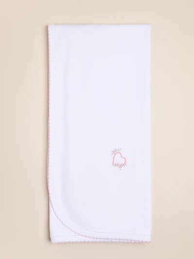 Pima Cotton Embroidered Blanket origin Peru