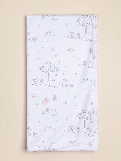 Pima Cotton Blanket with print