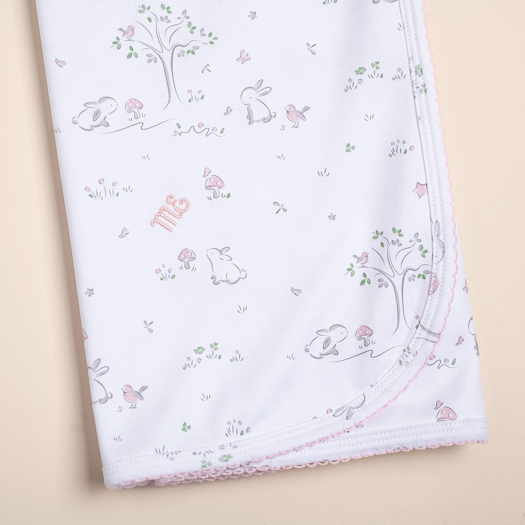 Pima Cotton Blanket with print 2