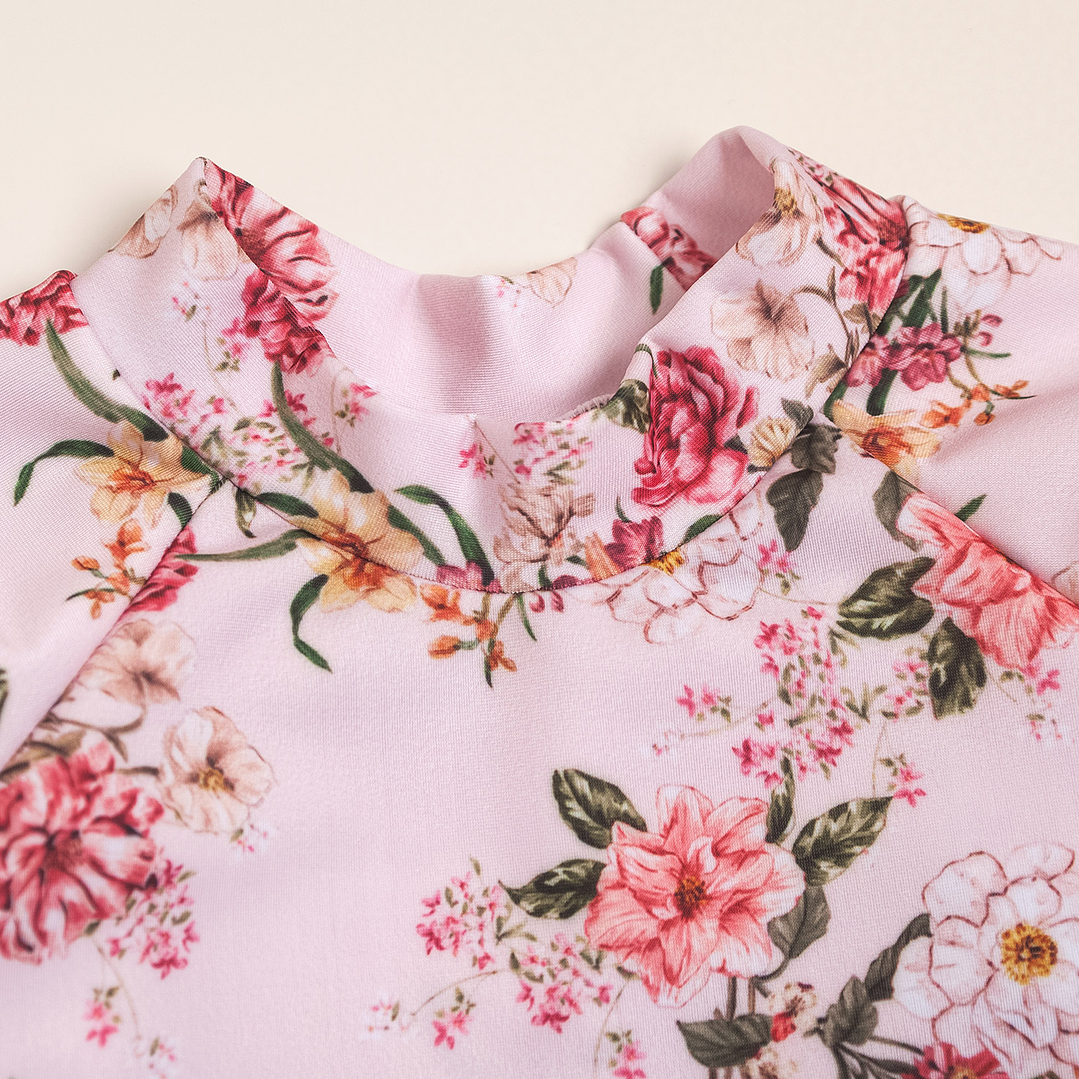 Sofi printed two piece swimsuit with long sleeve UV T shirt 2