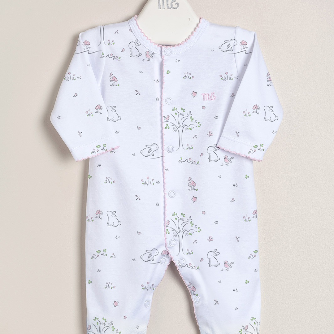 Amis Sleeper Pima Cotton Printed Front opening 1