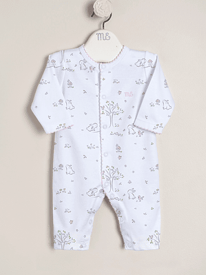 Amis Sleeper Pima Cotton Printed Front opening