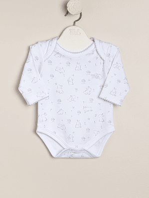 Amis Envelope neck Bodysuit Printed Pima Cotton Printed Cotton with Elastane