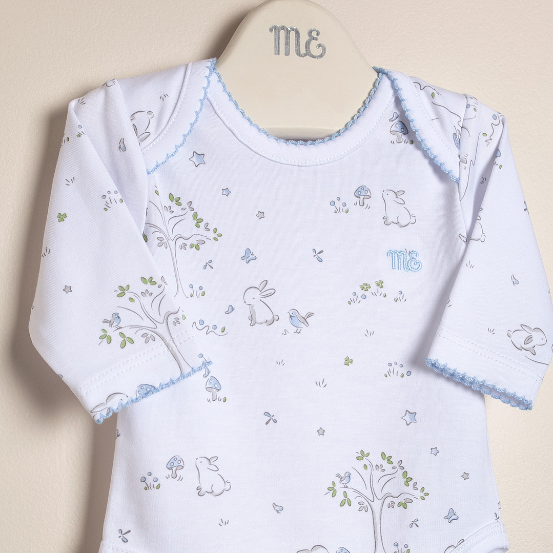Amis Envelope neck Bodysuit Printed Pima Cotton Printed Cotton with Elastane 2