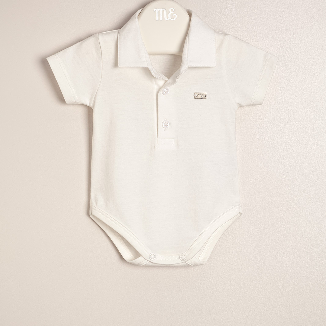 Lucas Bodysuit Cotton Jersey with Polo Collar 1