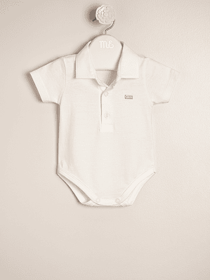 Lucas Bodysuit Cotton Jersey with Polo Collar