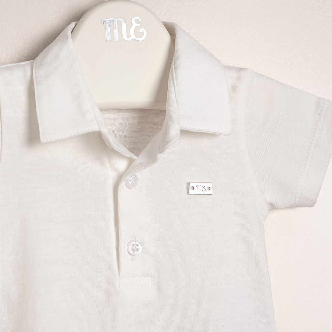 Lucas Bodysuit Cotton Jersey with Polo Collar 2