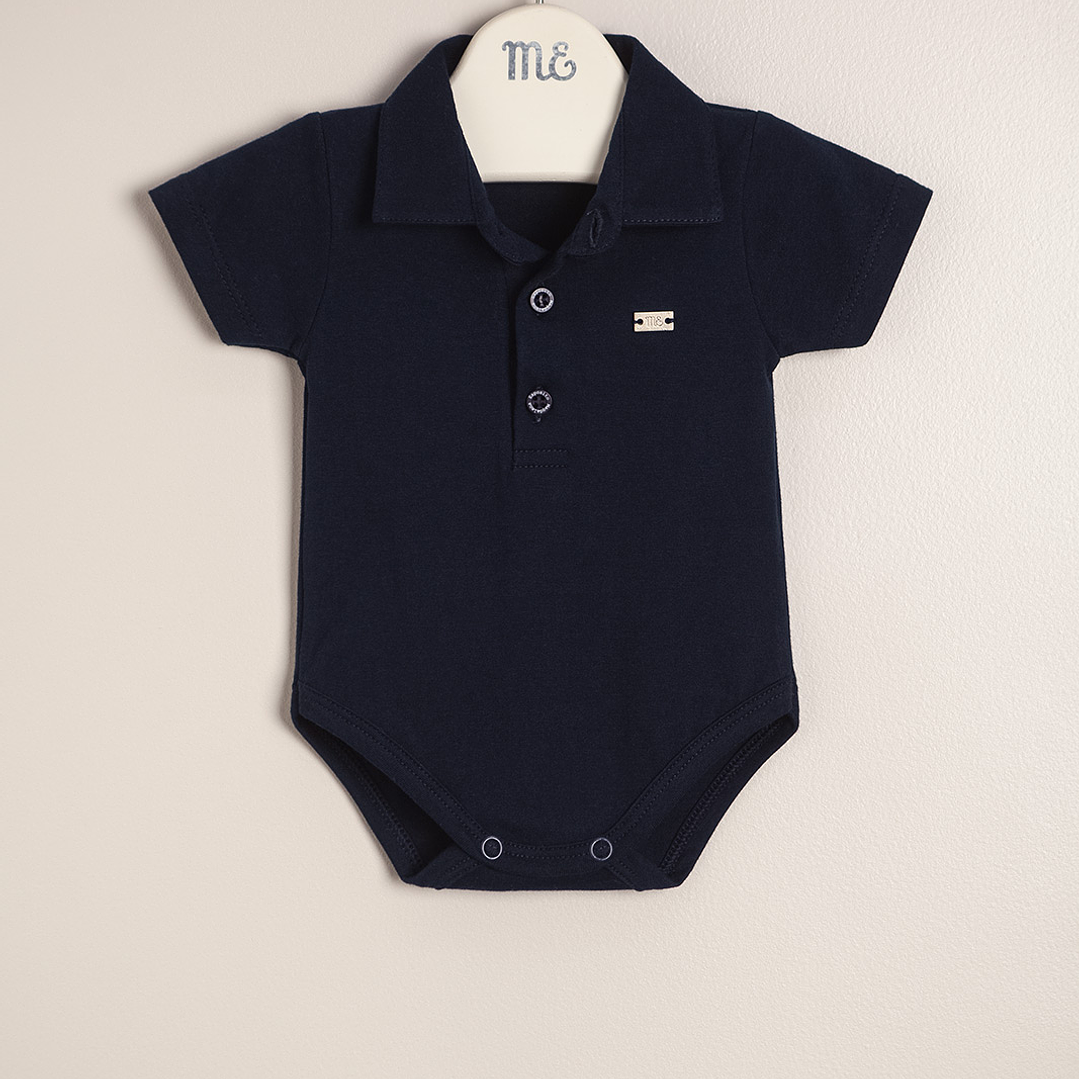 Lucas Bodysuit Cotton Jersey with Polo Collar 1