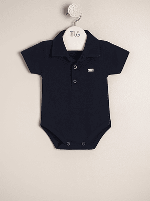 Lucas Bodysuit Cotton Jersey with Polo Collar