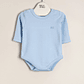 Pima Cotton Basic Long Sleeves Bodysuit - thumbnail 1