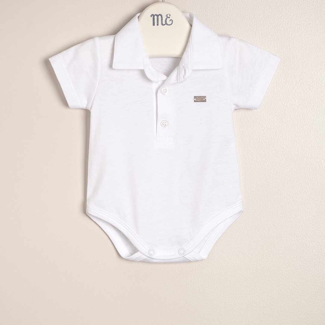 Lucas Bodysuit Cotton Jersey with Polo Collar 1