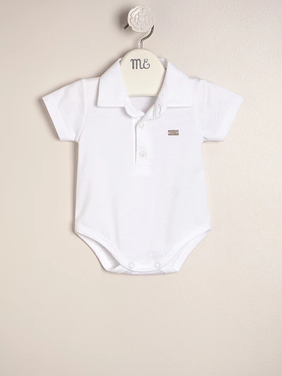 Lucas Bodysuit Cotton Jersey with Polo Collar
