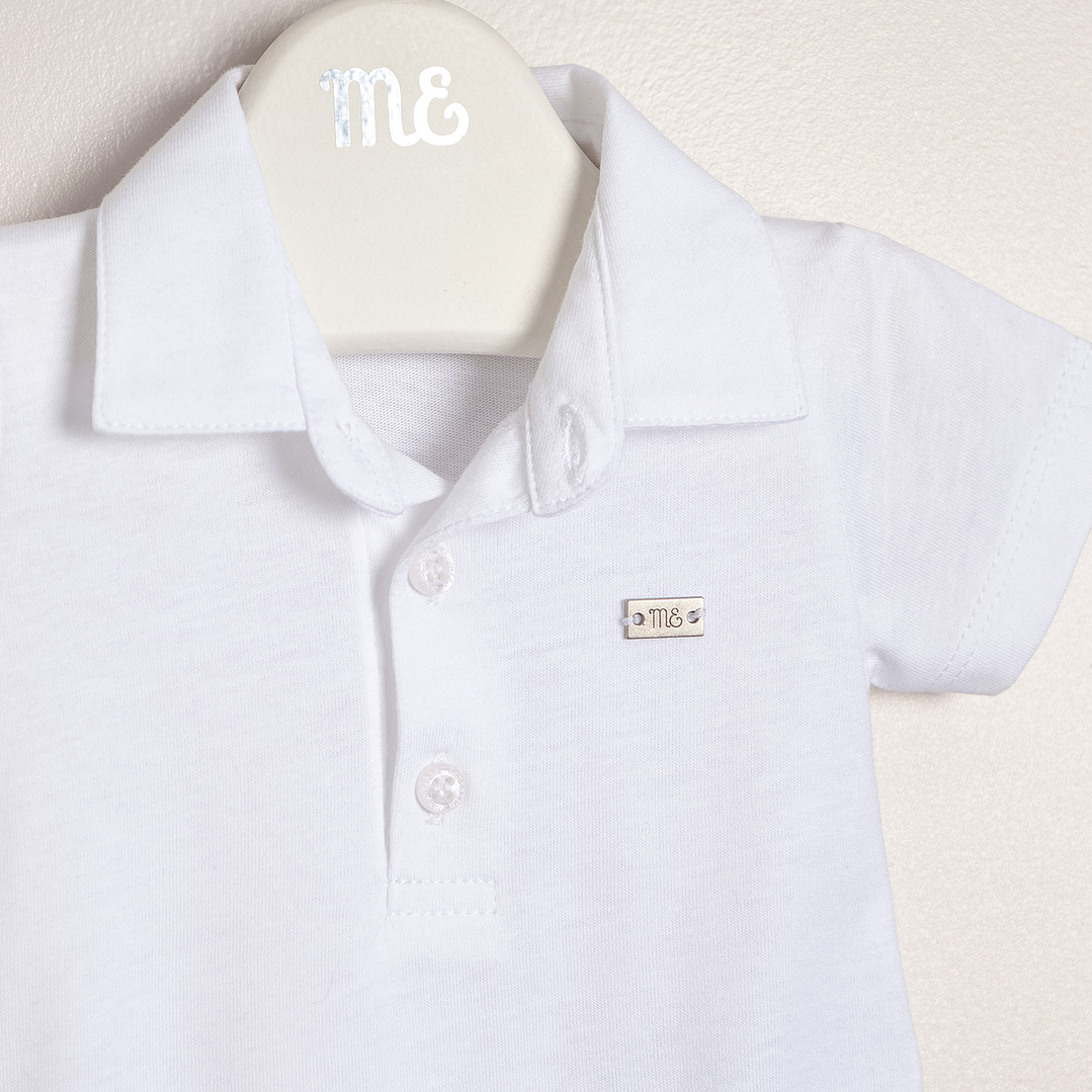 Lucas Bodysuit Cotton Jersey with Polo Collar 2