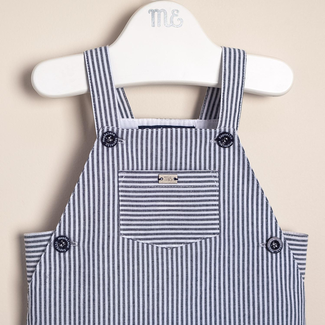 Overalls Poplin Striped Shark 2