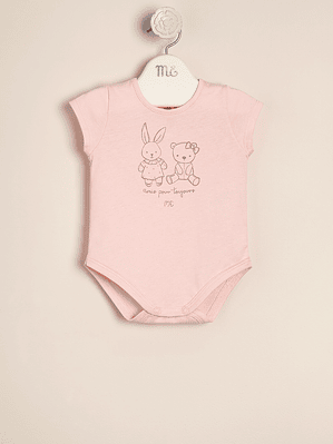 Amis Cotton Printed Bodysuit
