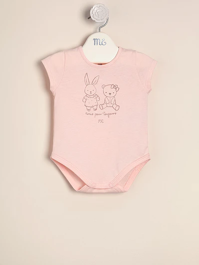 Amis Cotton Printed Bodysuit