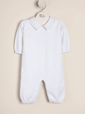 Benja Diamond Shaped Jumpsuit collar footed