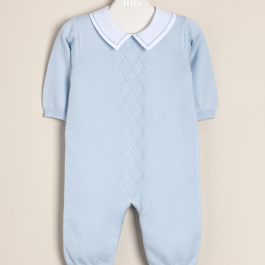 Benja Diamond Shaped Jumpsuit collar footed 1