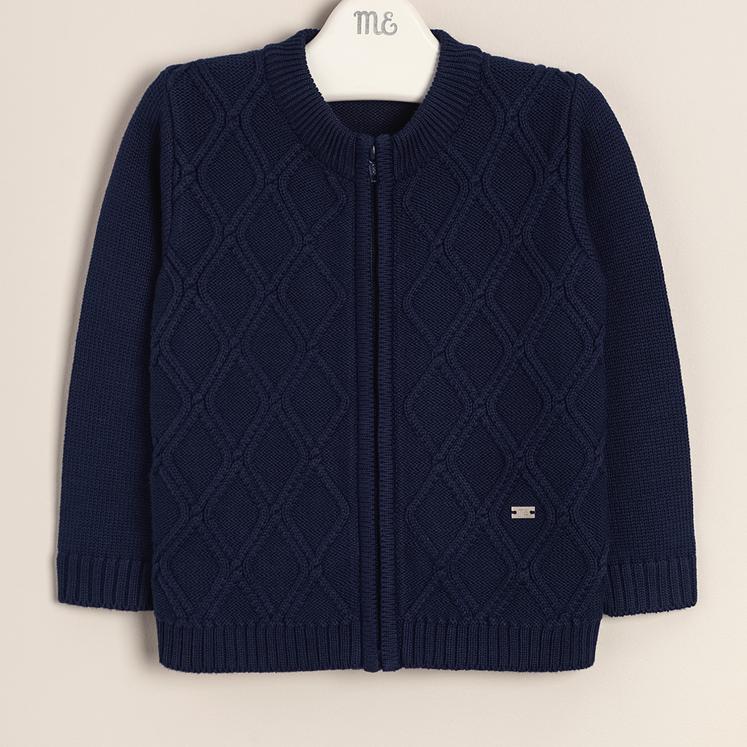 Mick Cotton Cardigan Diamond Shaped and zipper 1