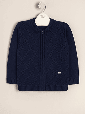 Mick Cotton Cardigan Diamond Shaped and zipper