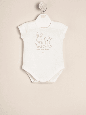 Amis Cotton Printed Bodysuit