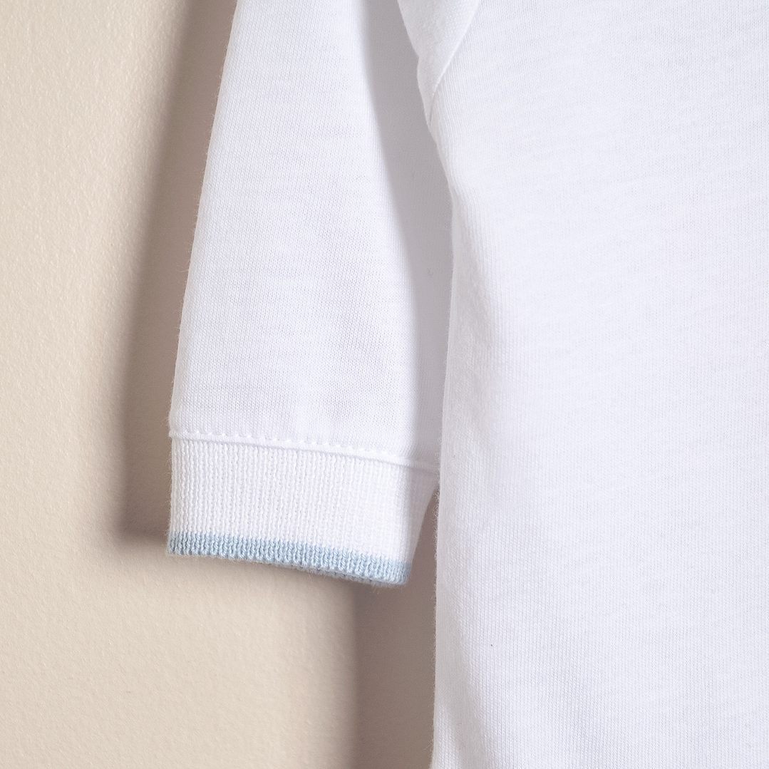 Paul Cotton polo bodysuit with knitted collar and cuffs 3