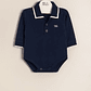Paul Cotton polo bodysuit with knitted collar and cuffs - thumbnail 1