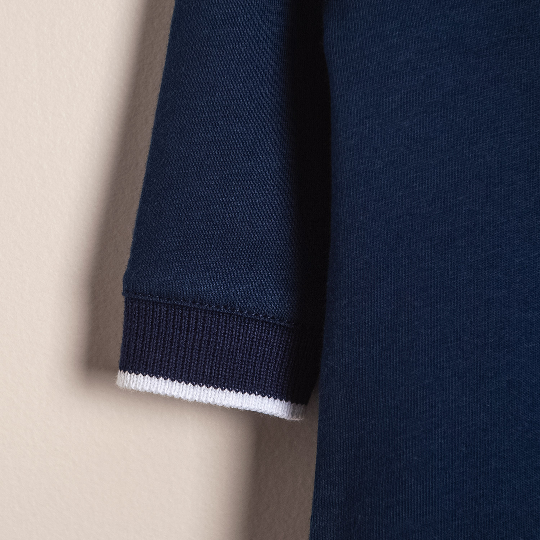 Paul Cotton polo bodysuit with knitted collar and cuffs 2