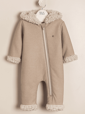 Winther Quilted pramsuit with faux fur
