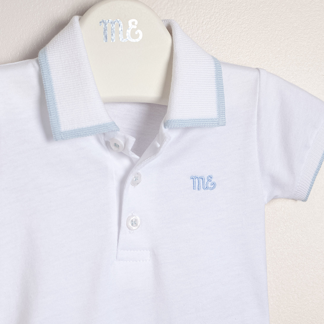 Giorgio Bodysuit Cotton Jersey with Knitted Collar and Cuffs 2