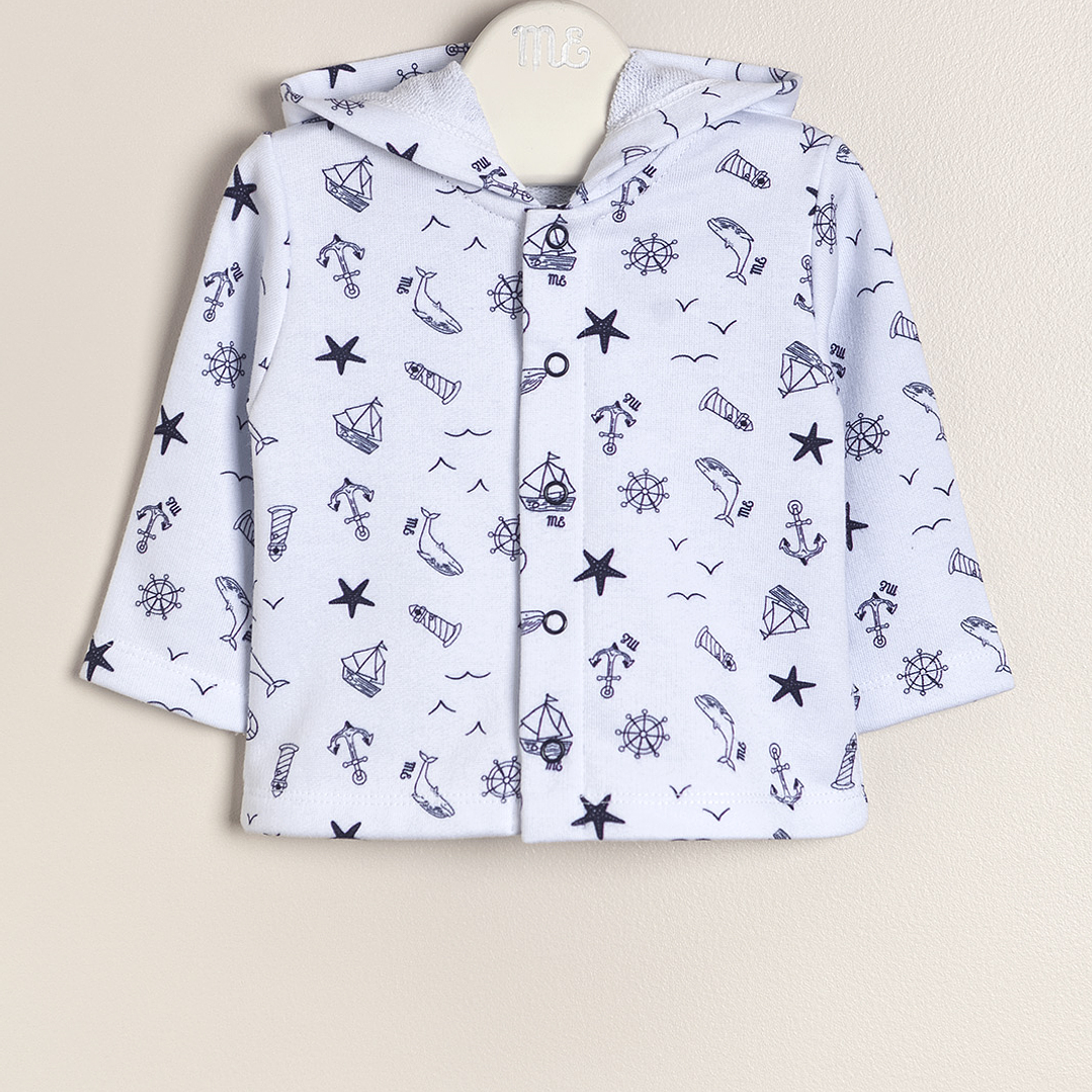 Rustic jacket printed for babies 1