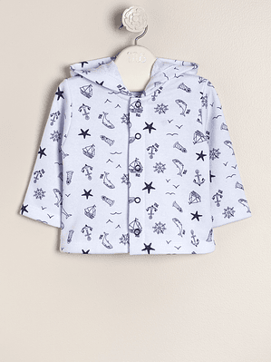 Rustic jacket printed for babies