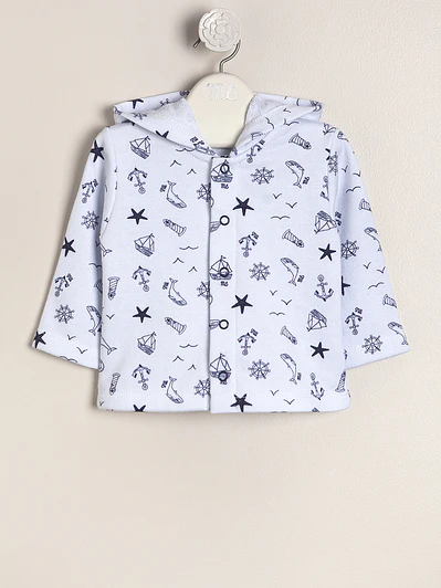 Rustic jacket printed for babies