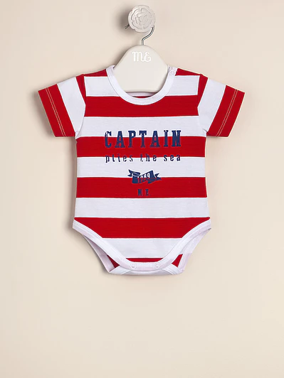 Striped Captain Print Bodysuit