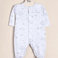 Amis Sleeper Pima Cotton Printed Front opening footed - thumbnail 1