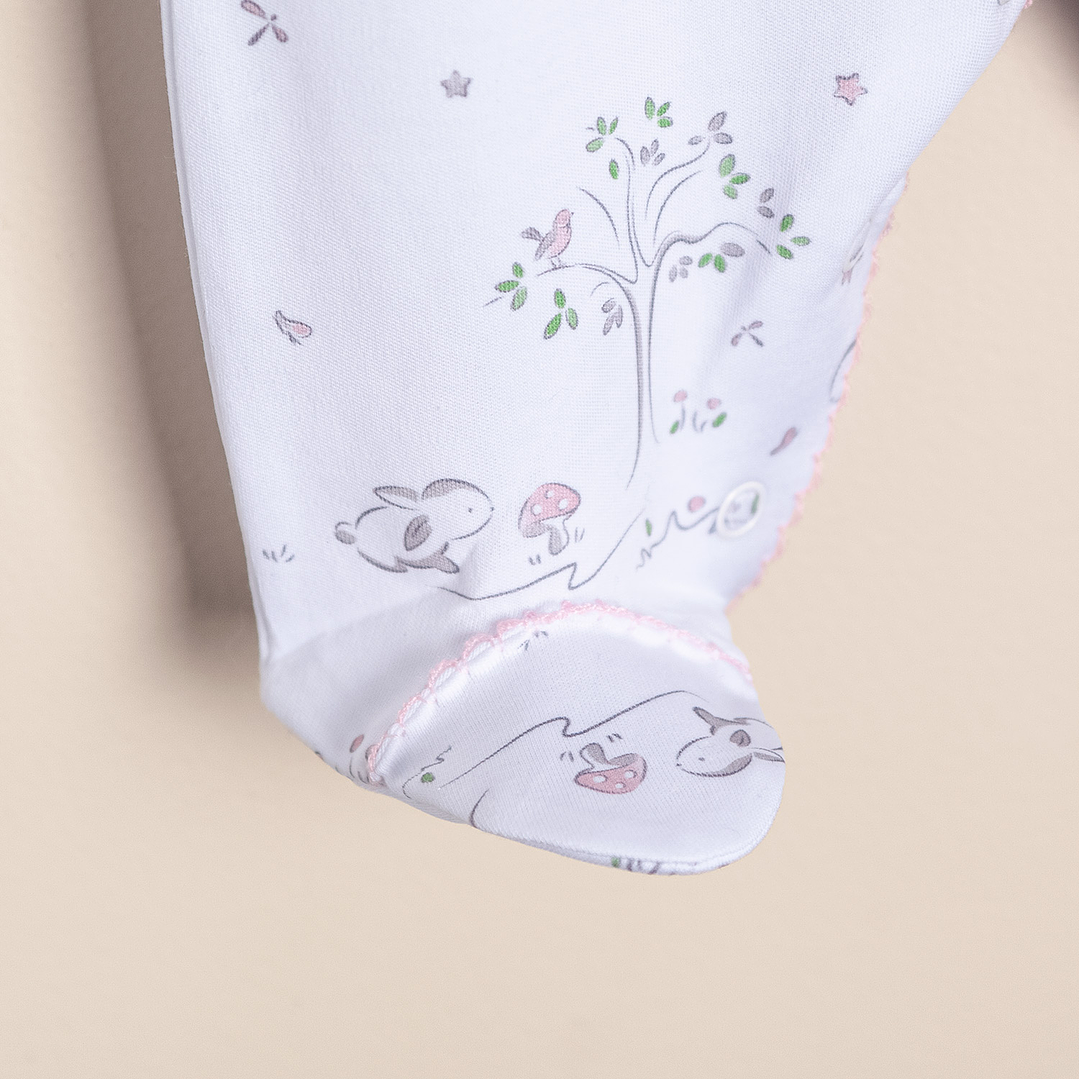 Amis Sleeper Pima Cotton Printed Front opening footed 3