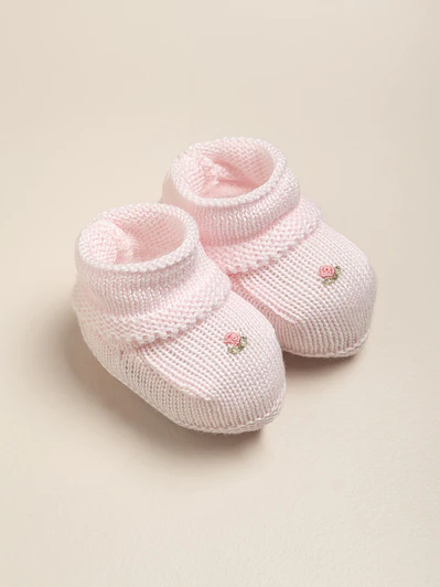Hand Embroidered Booties