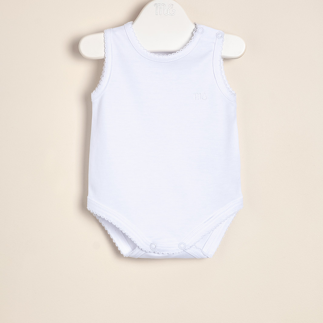 Sleveless Basic Pima Cotton Bodysuit 1