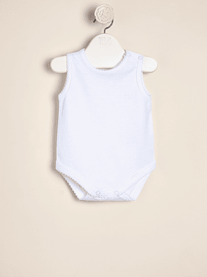 Sleveless Basic Pima Cotton Bodysuit