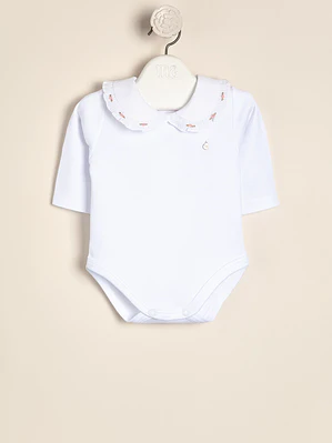 Body Lucile Interlock Embroidered collar roses 