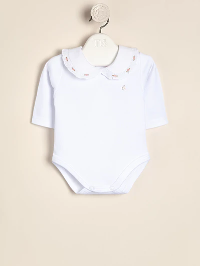 Body Lucile Interlock Embroidered collar roses 