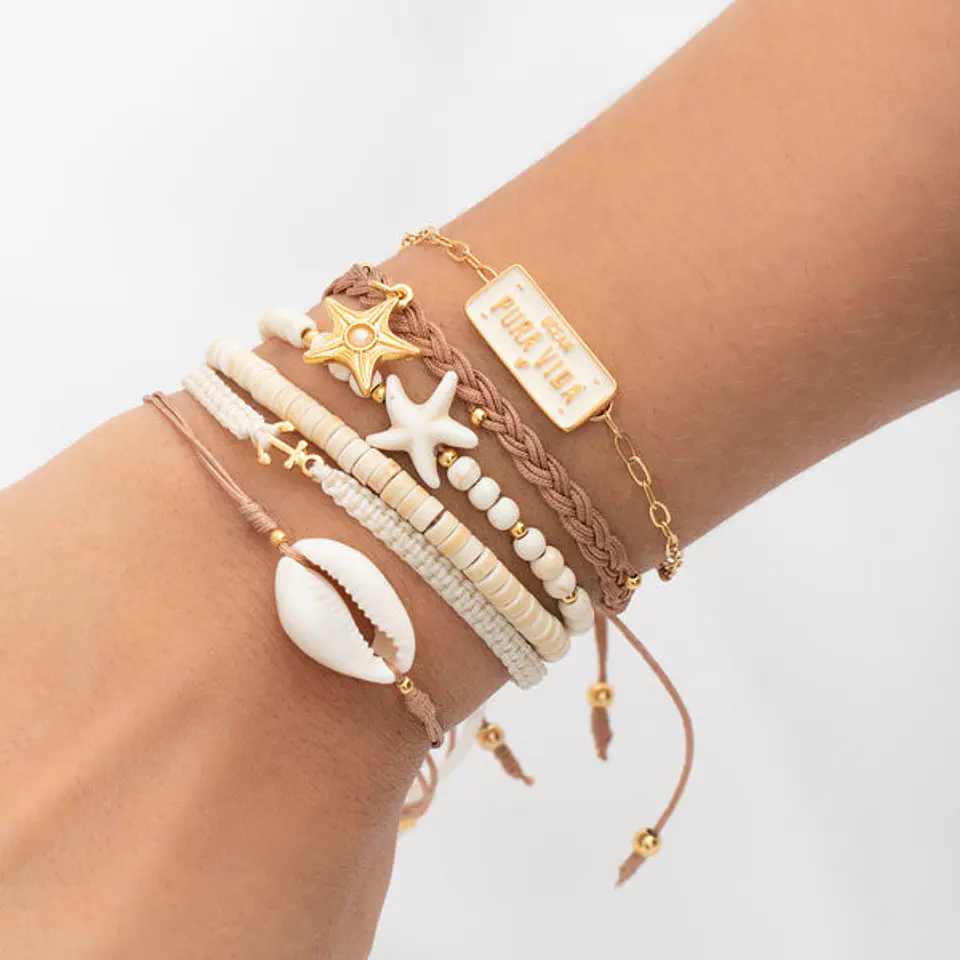 Set Pulsera x6 Pura Vida 1