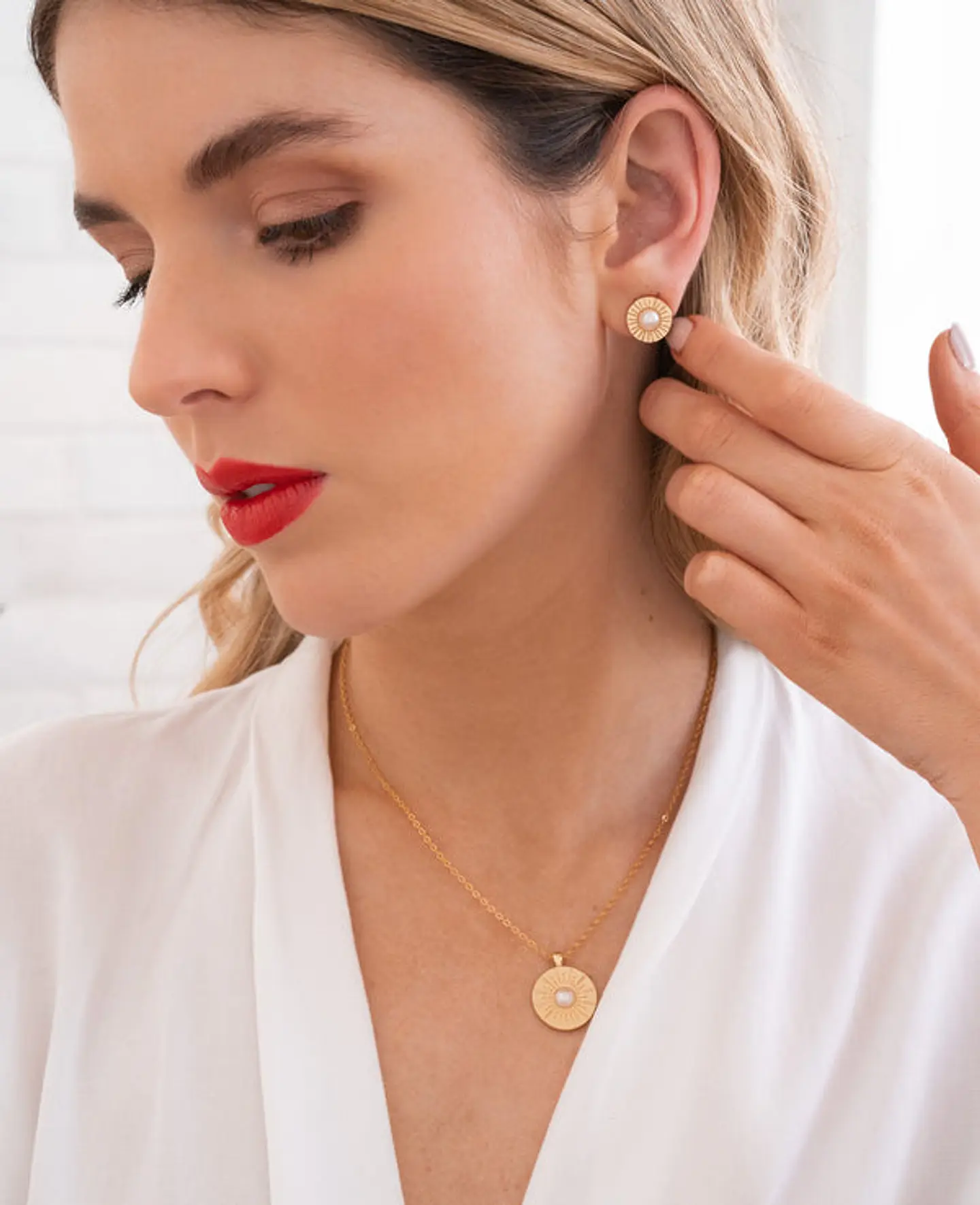Aros Perlas Sol 2