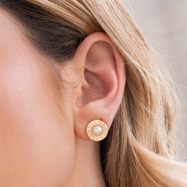 Aros Perlas Sol