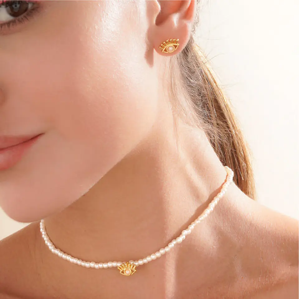 Set Choker + Aretes Intuicion 1