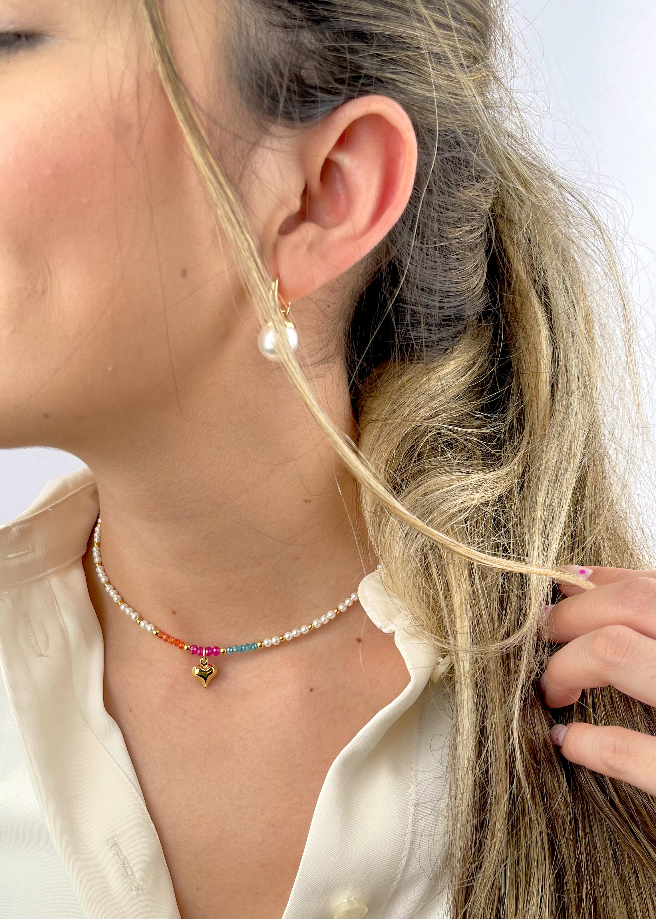 Collar Perlas Cristal
