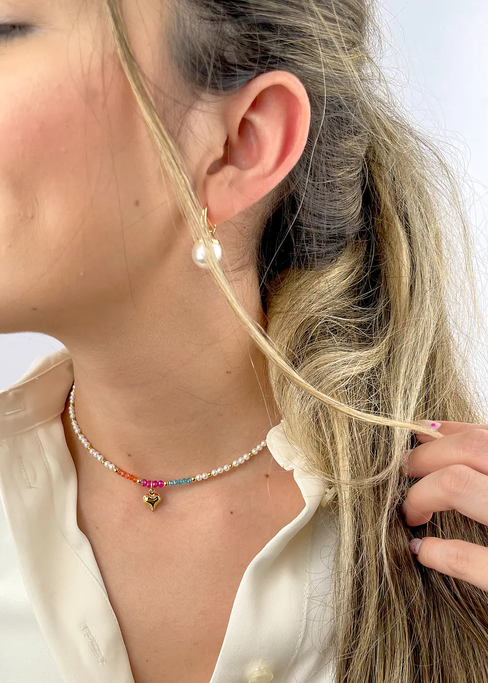 Collar Perlas Cristal 1