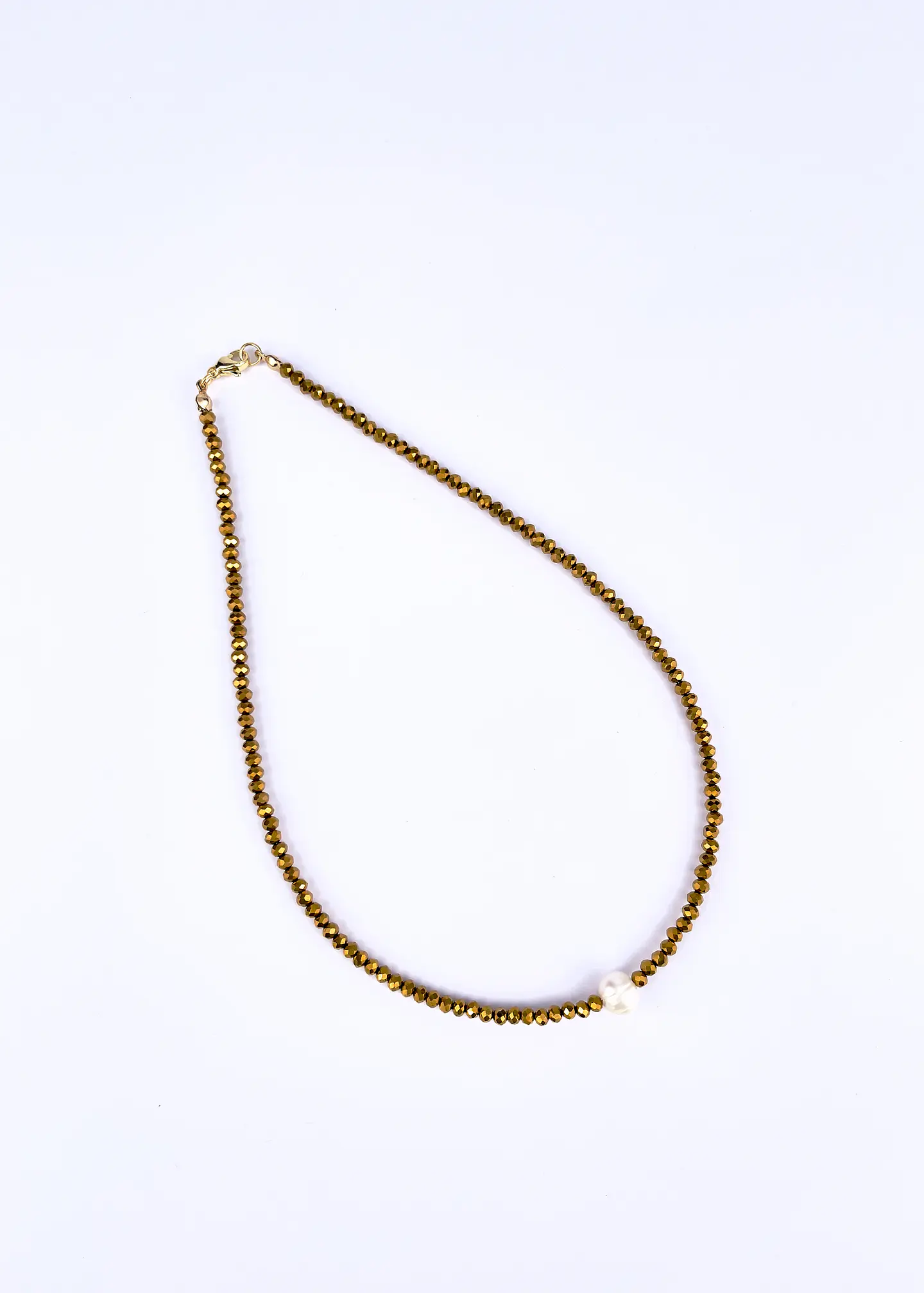 Collar Cristal Bronce 2