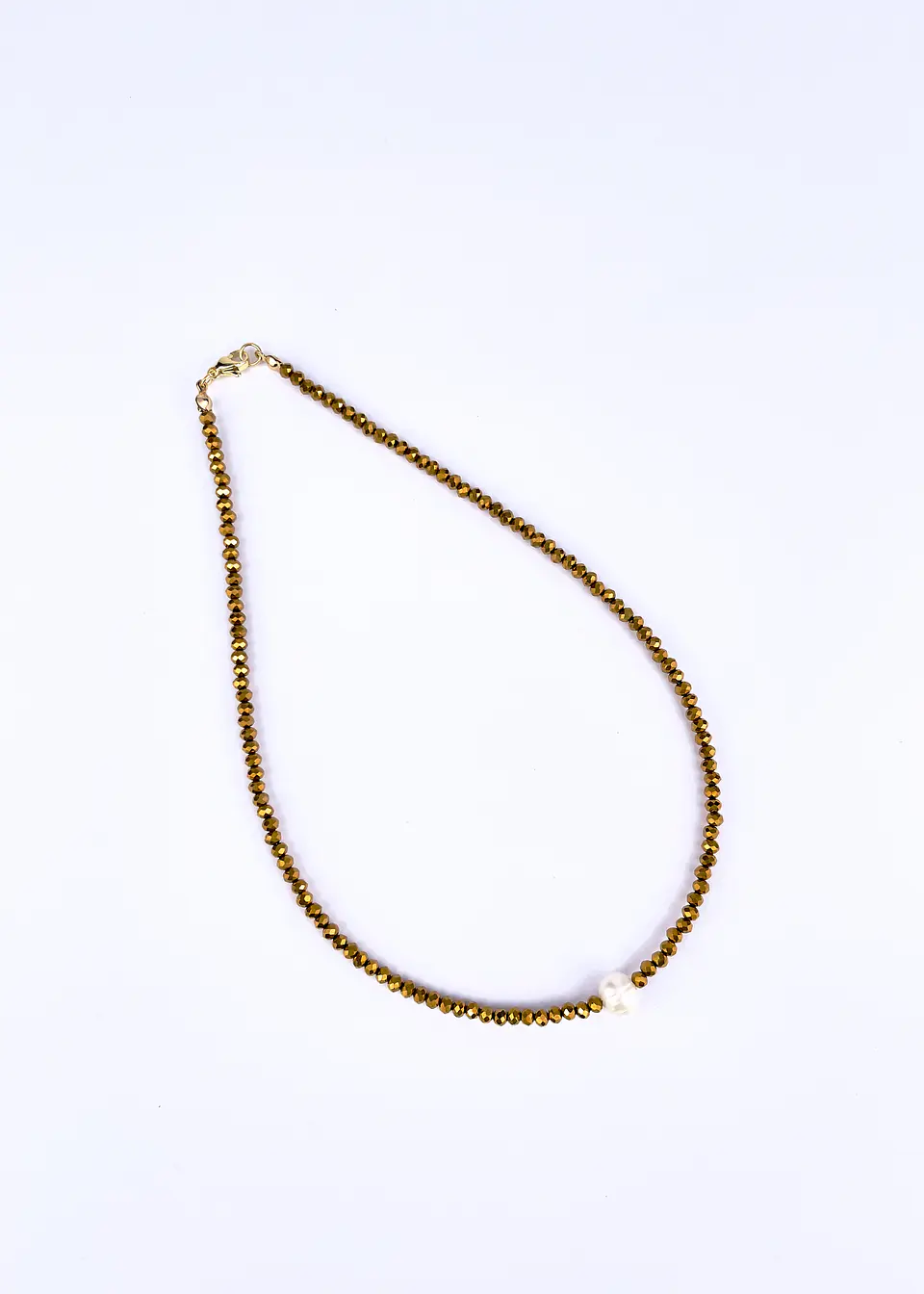 Collar Cristal Bronce 2